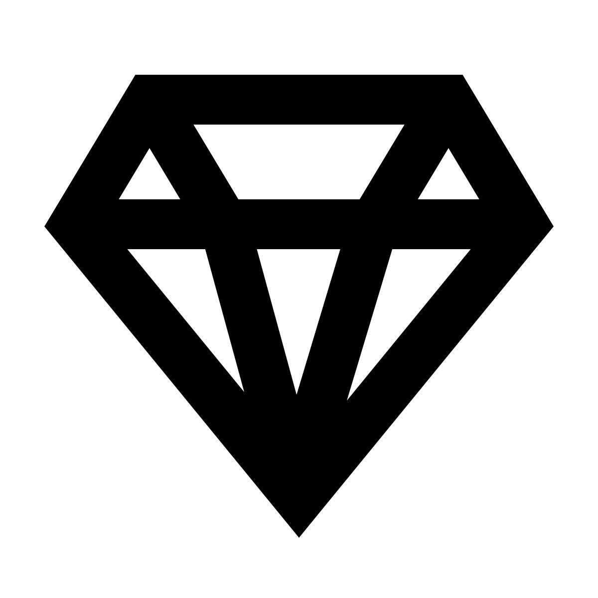 material outlined style 钻石 icon