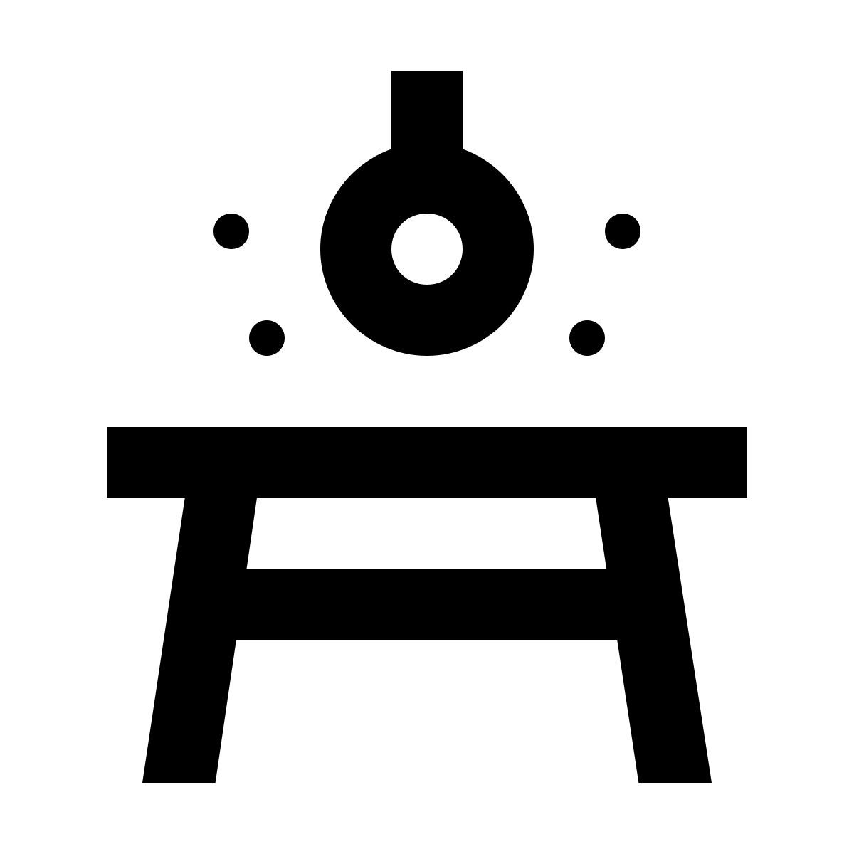 material outlined style 다이닝 테이블 조명 icon