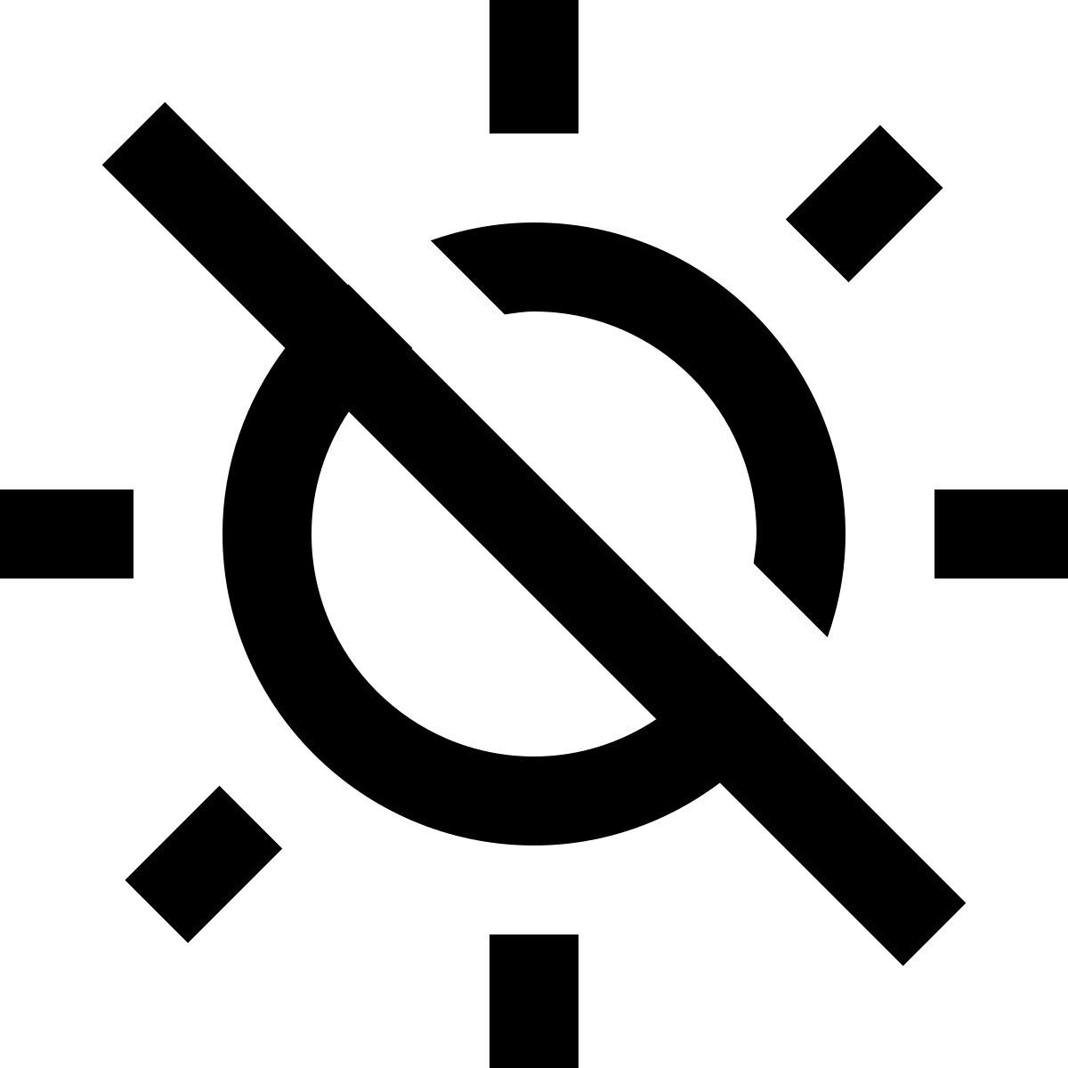 material outlined style non esporre alla luce solare icon