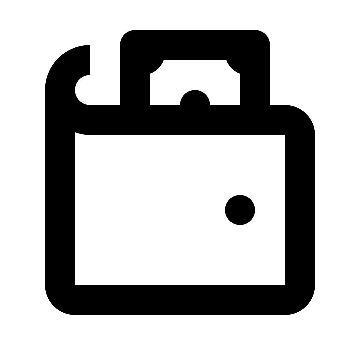 material outlined style dollar account icon