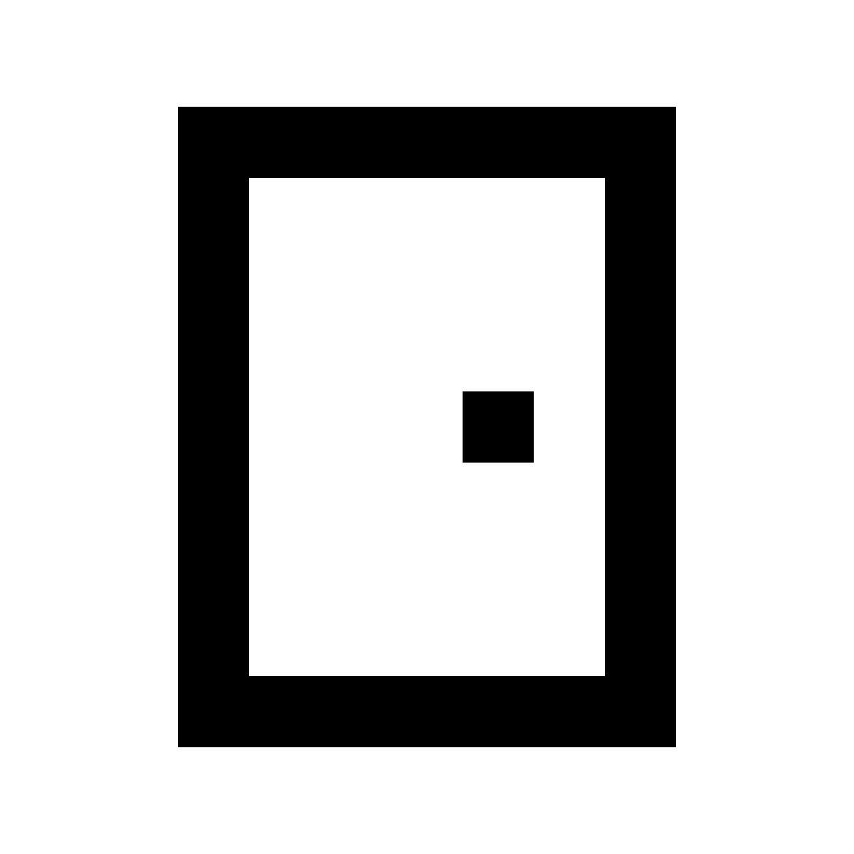 material outlined style porte fermée icon