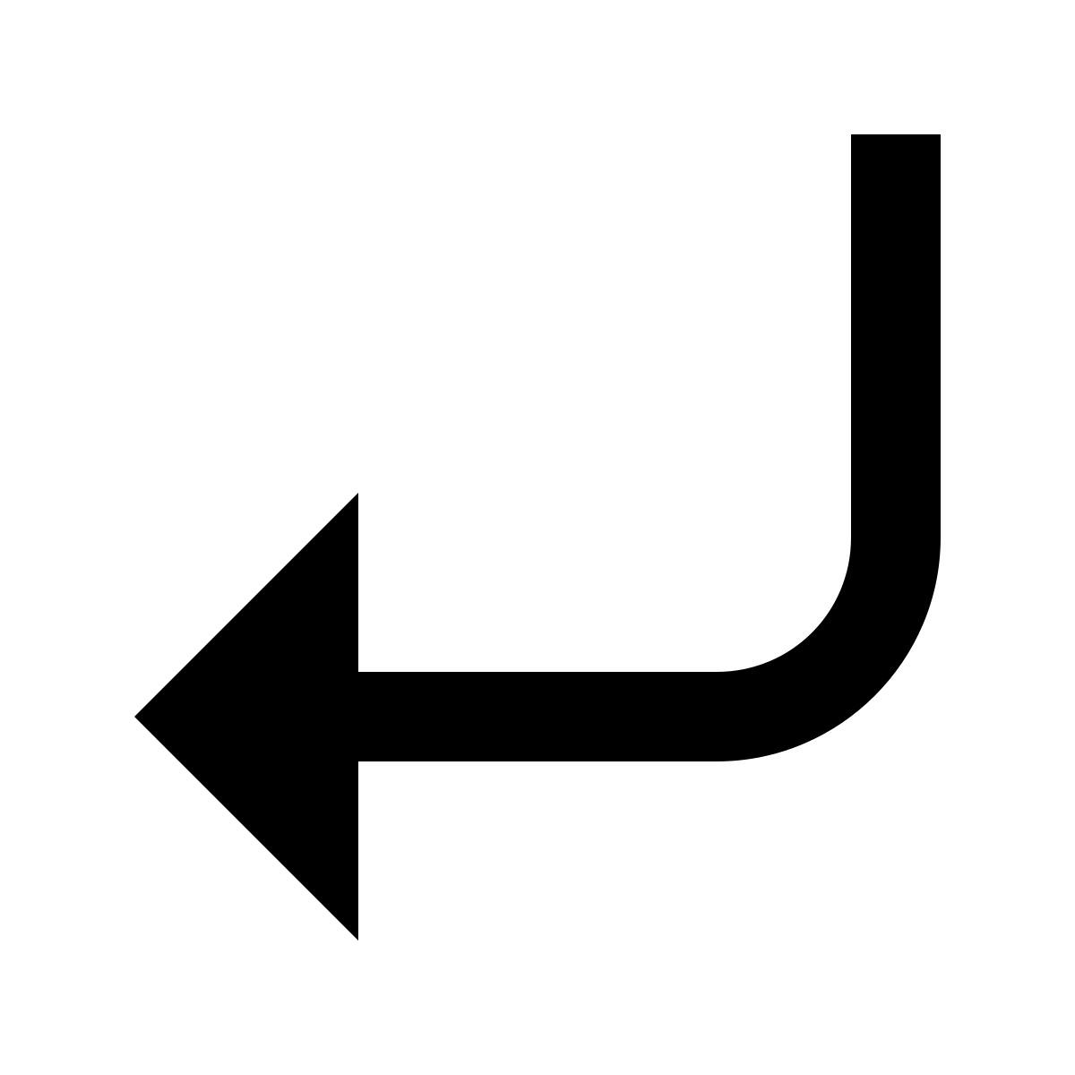 material outlined style 왼쪽 아래로 icon