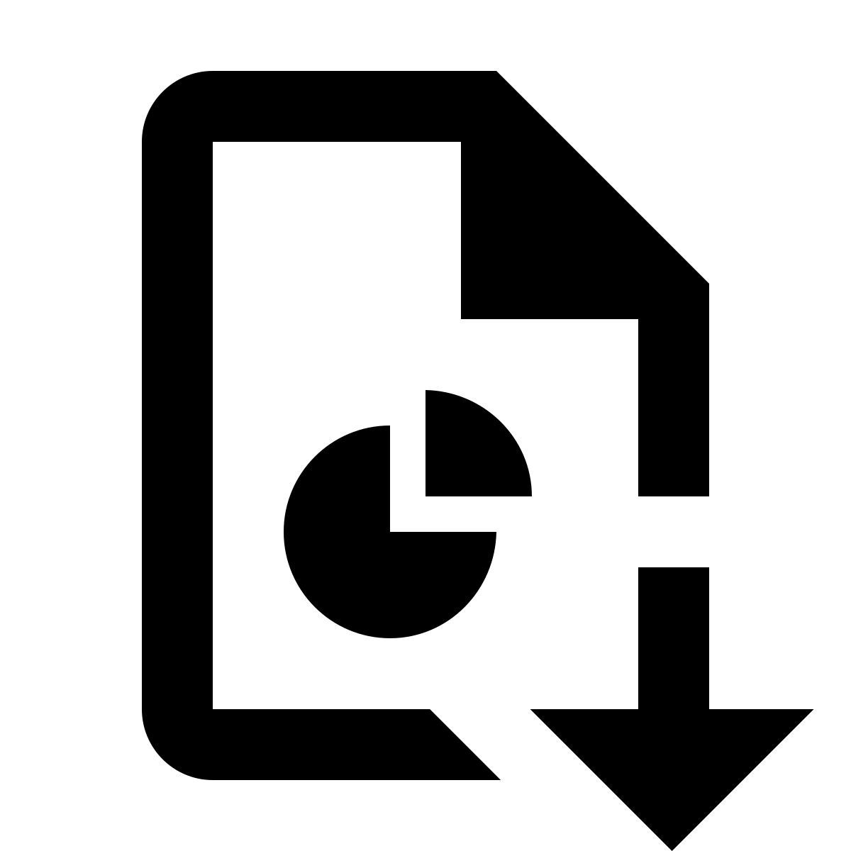 material outlined style 下载饼图报表 icon