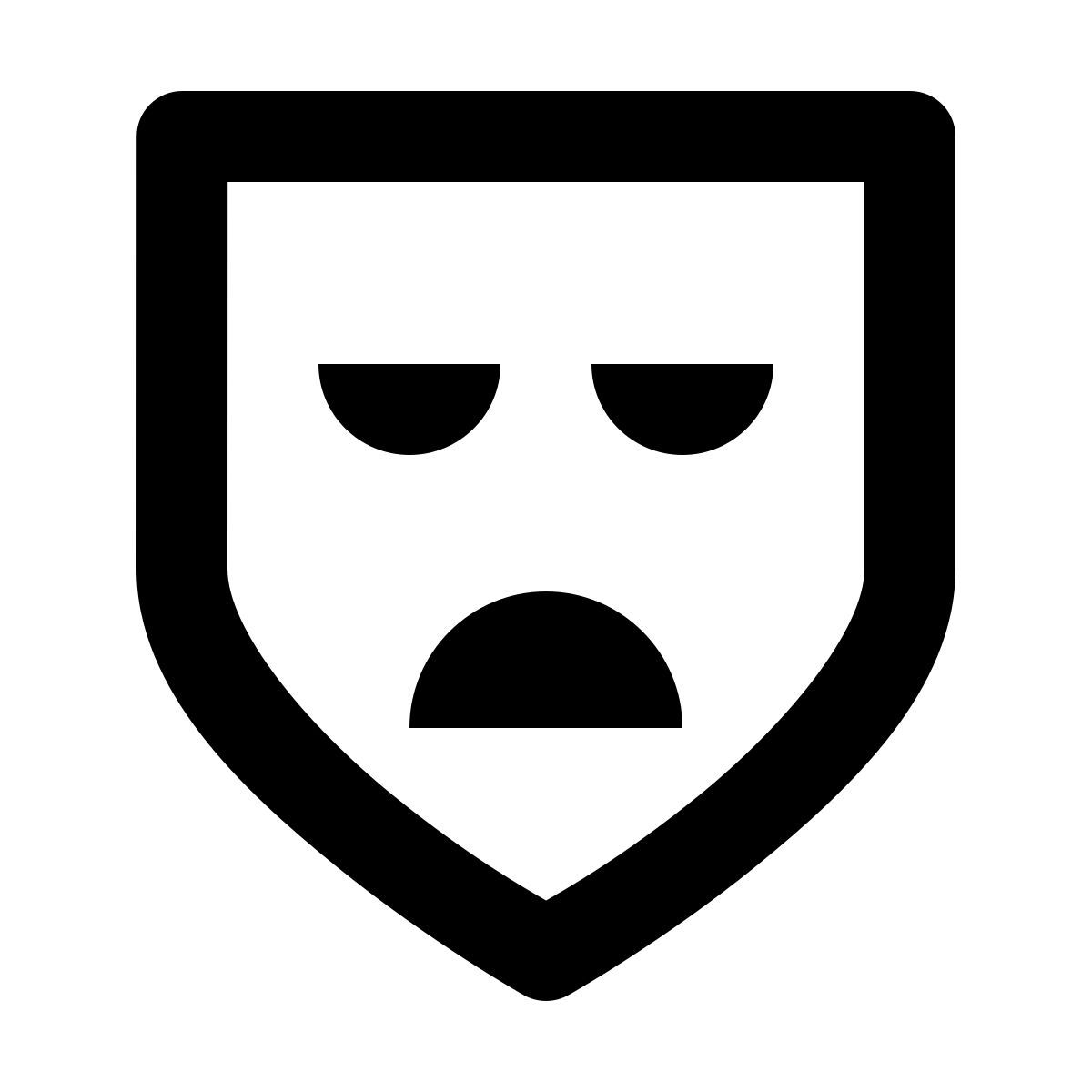 material outlined style drama icon