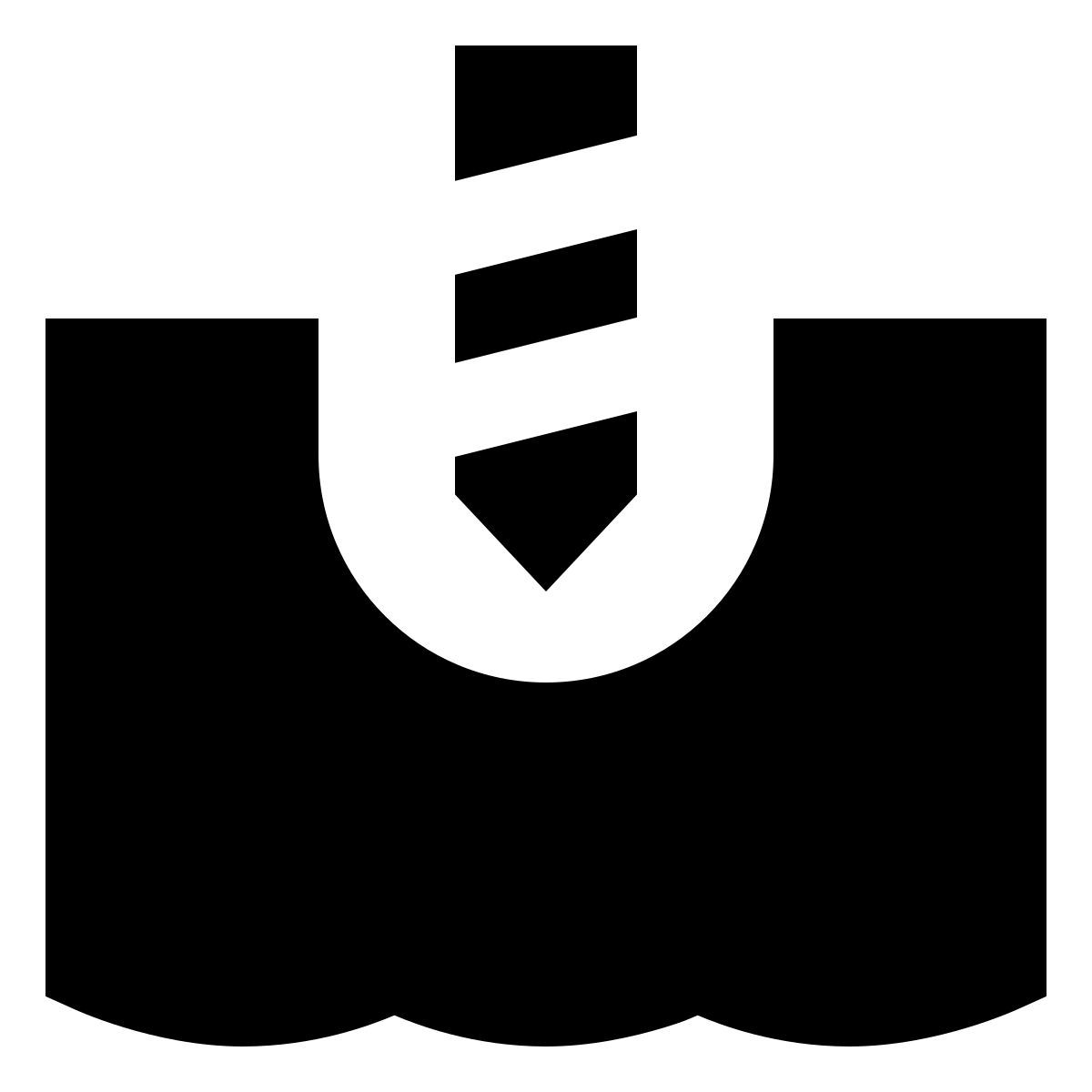 material outlined style 钻井 icon