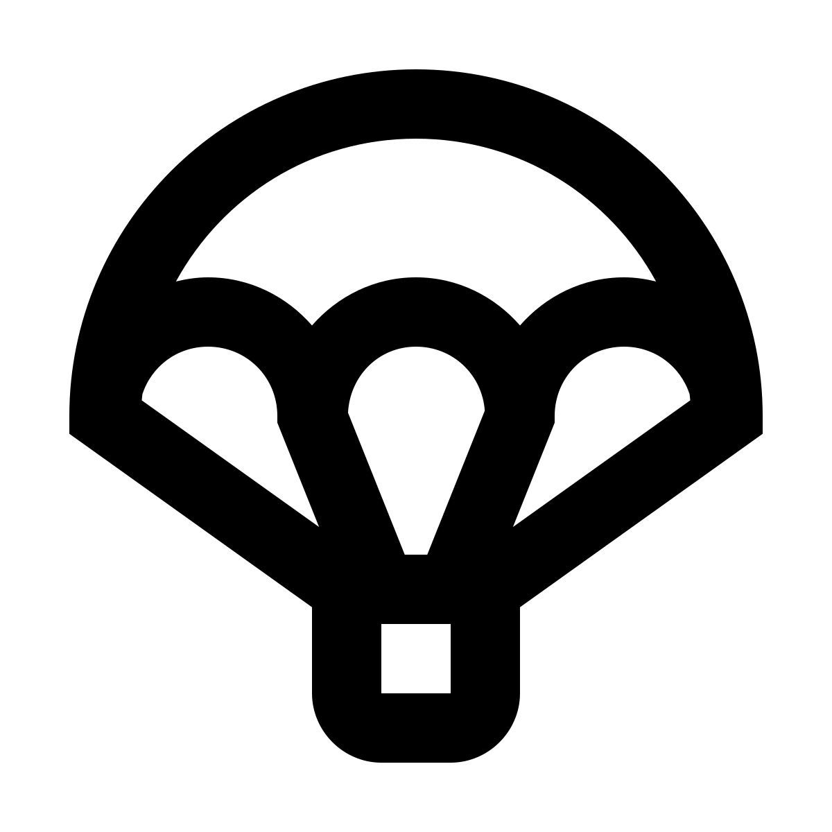 material outlined style largar encomenda icon