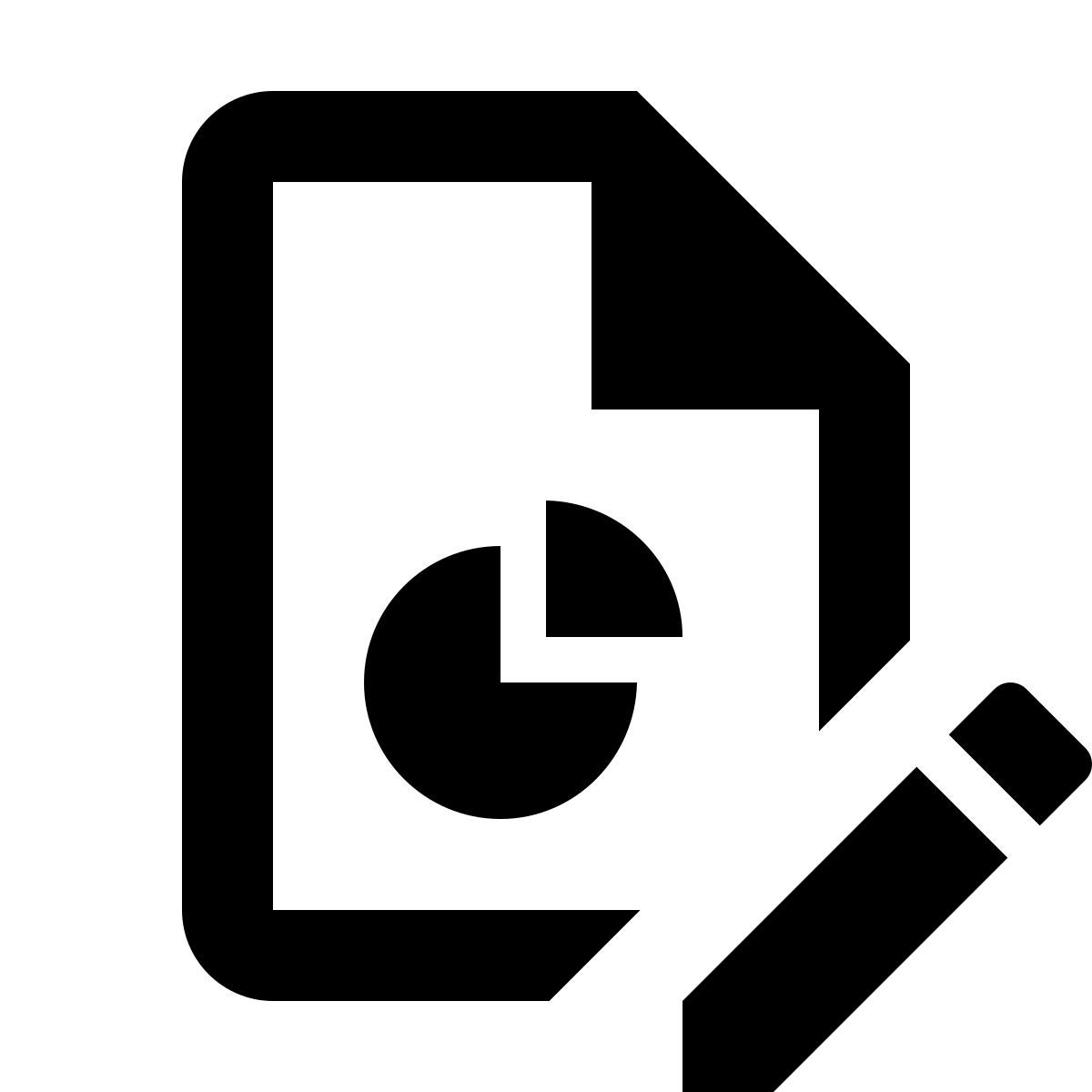 material outlined style modifier le rapport de diagramme circulaire icon