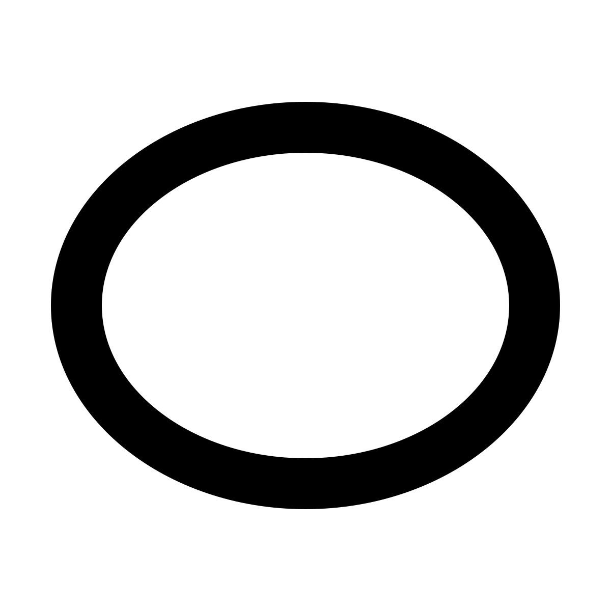 material outlined style ellisse icon