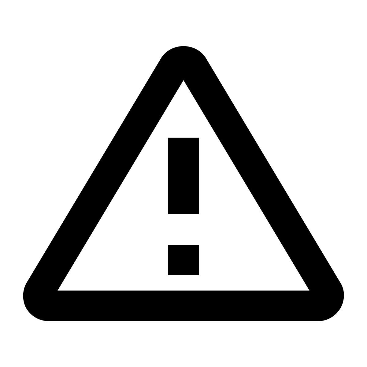 material outlined style erreur icon