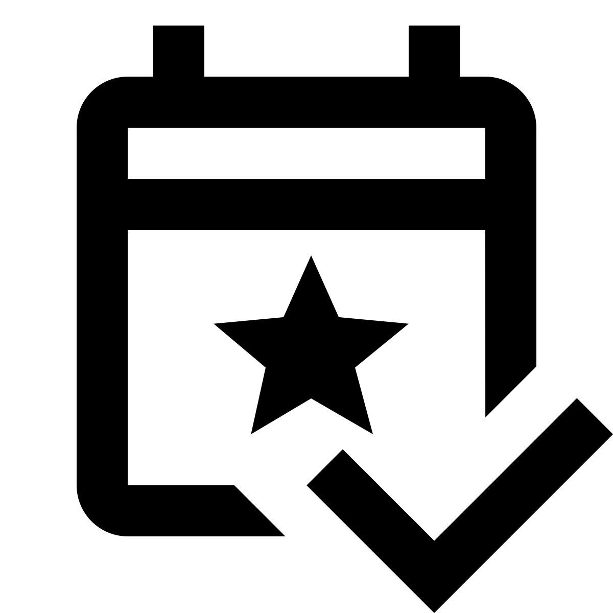 material outlined style evento aceptado icon