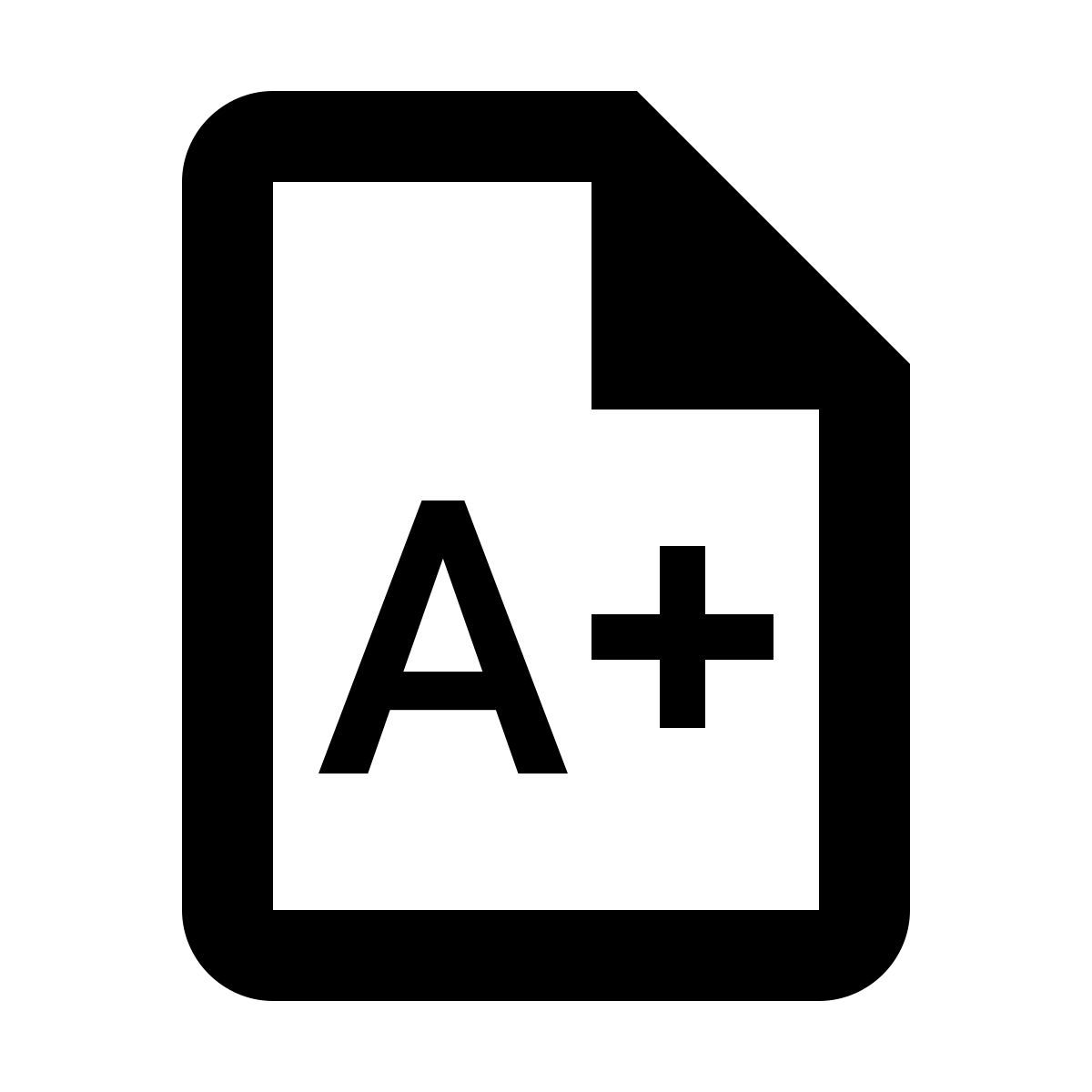 material outlined style exam icon