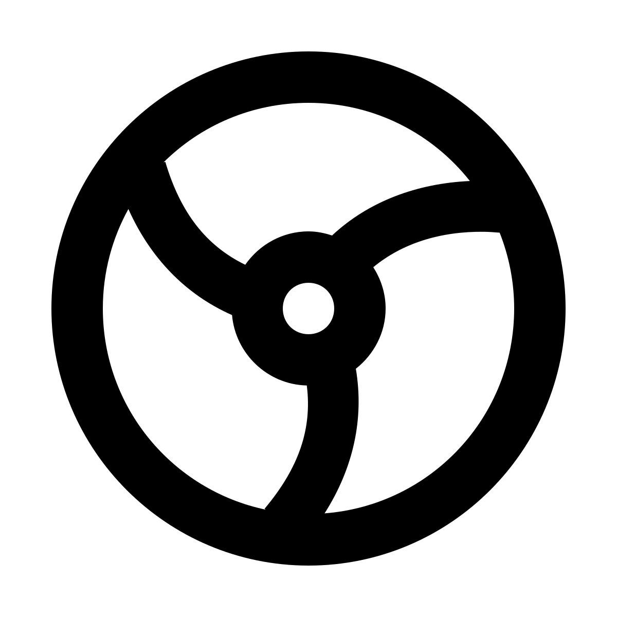 material outlined style ventilator icon