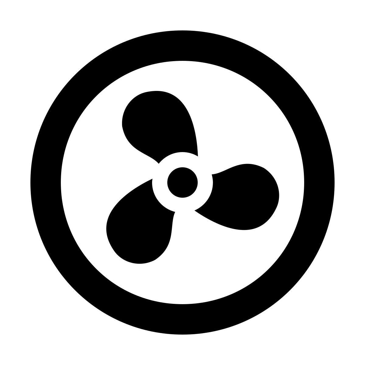 material outlined style 风扇 icon