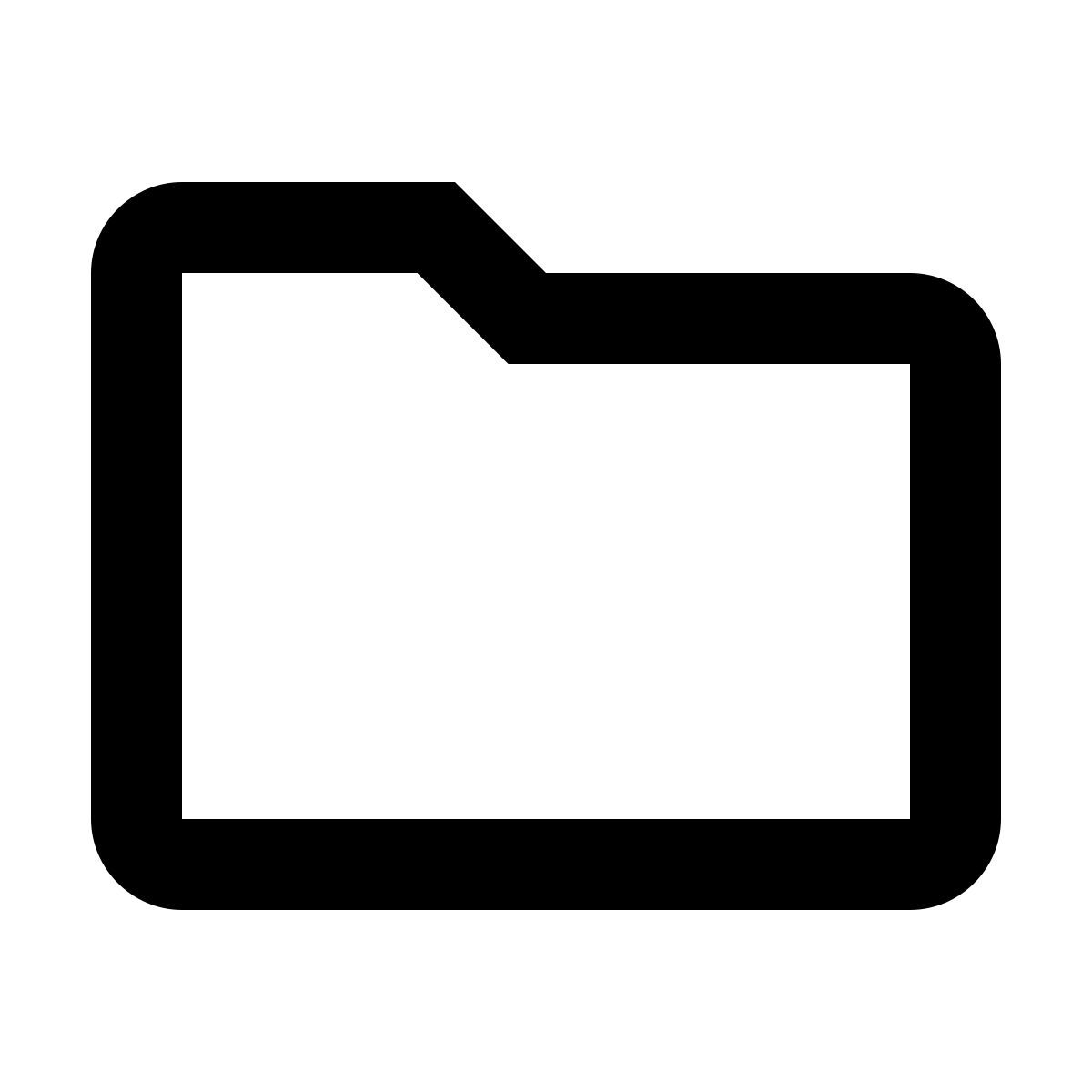 material outlined style 文件夹 icon