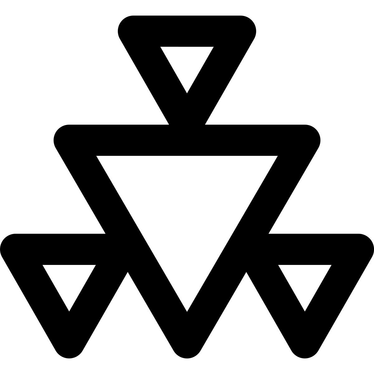 material outlined style fractal icon