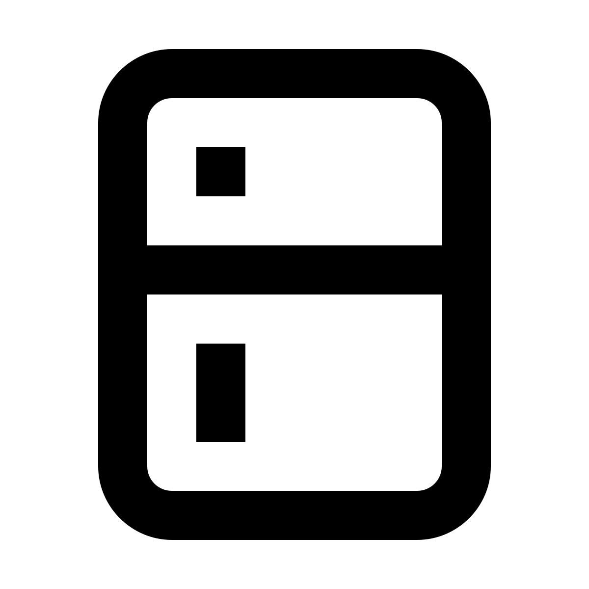 material outlined style refrigerador icon