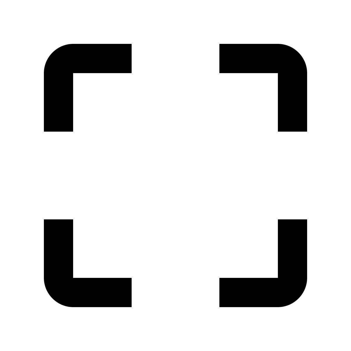 material outlined style full screen icon