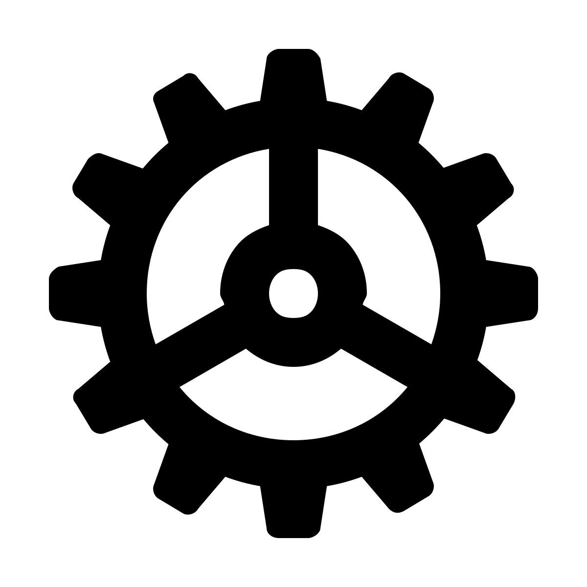 material outlined style setting icon