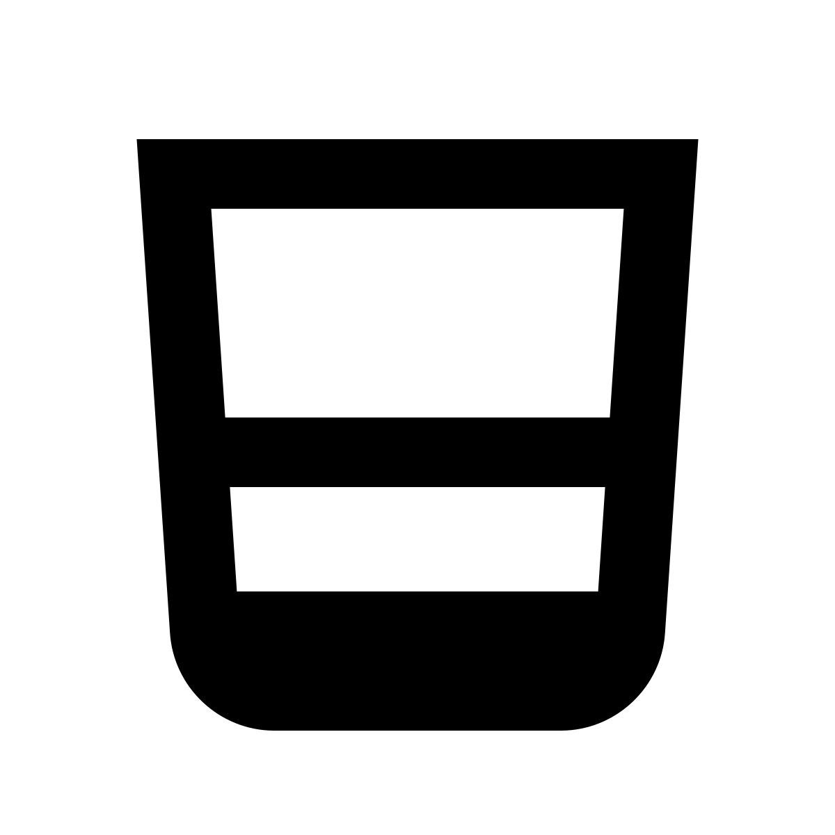 material outlined style 위스키 한 잔 icon