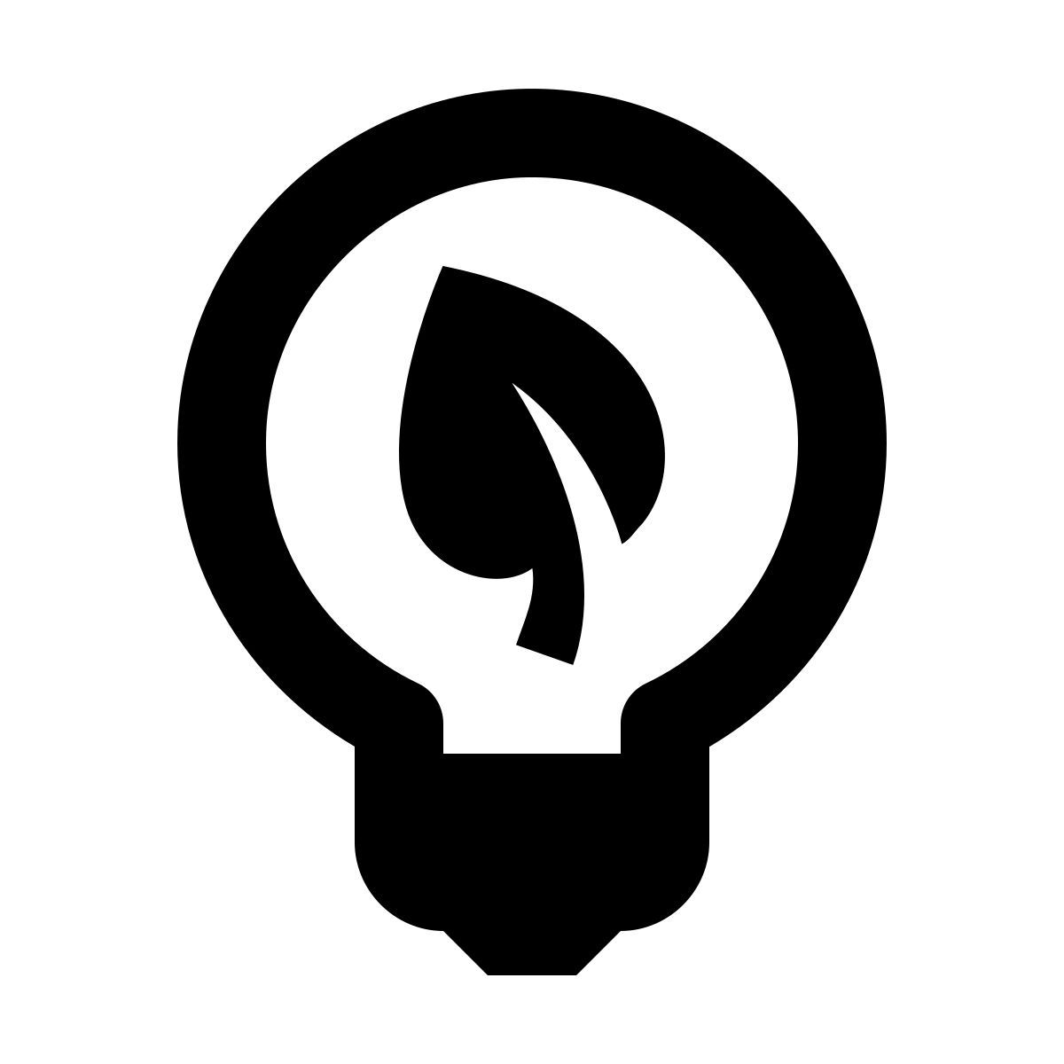 material outlined style greentech icon