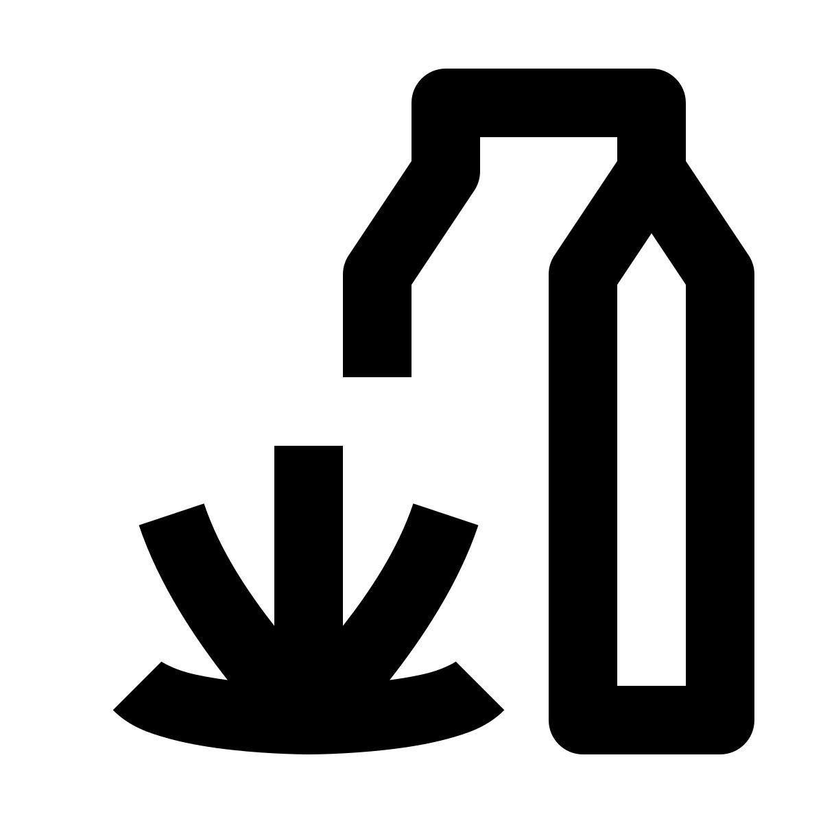 material outlined style latte di canapa icon