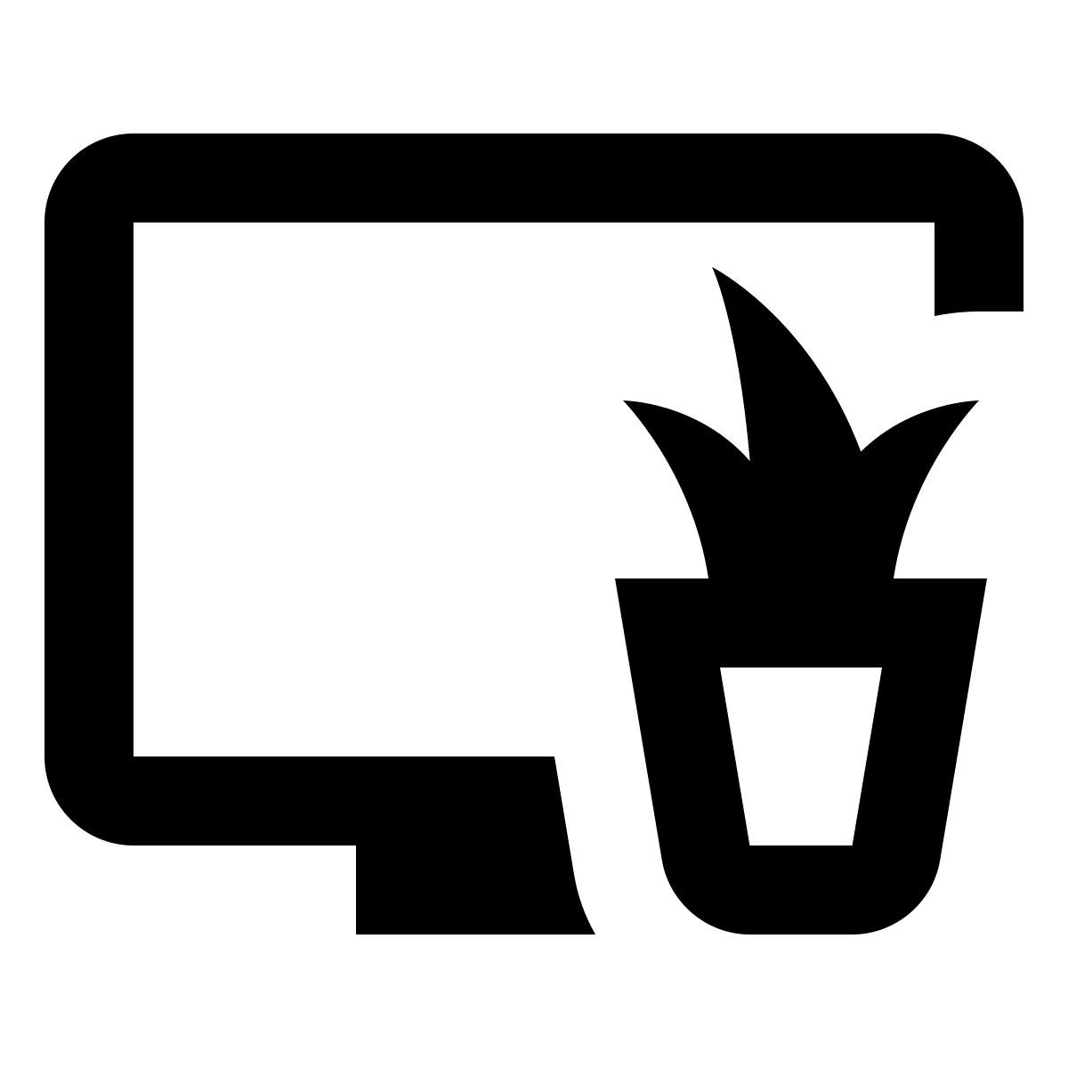 material outlined style 在家办公 icon