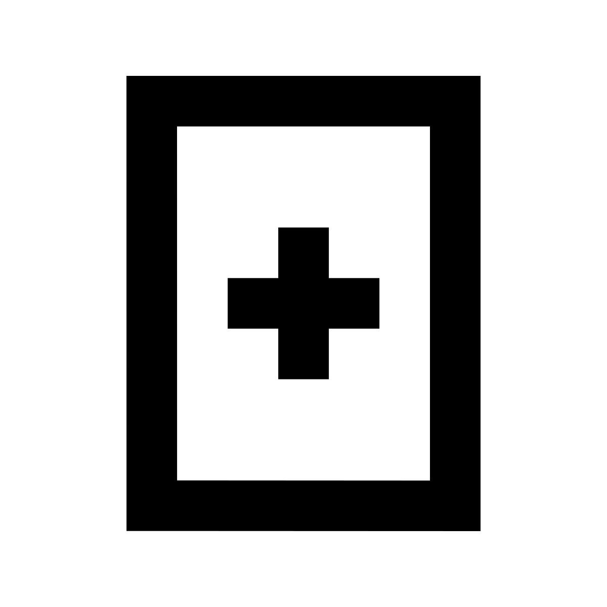 material outlined style 医院室 icon