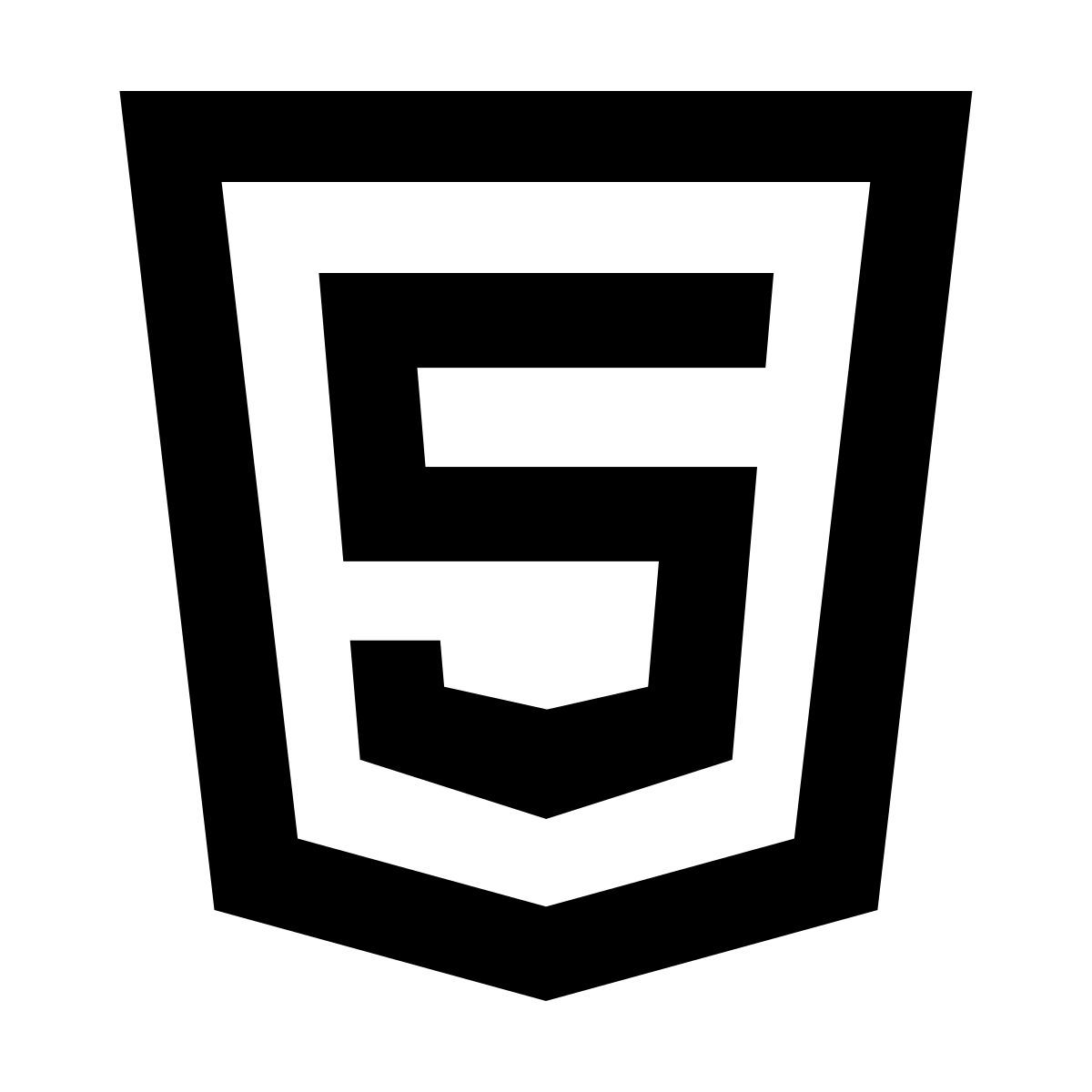 material outlined style html 5 icon