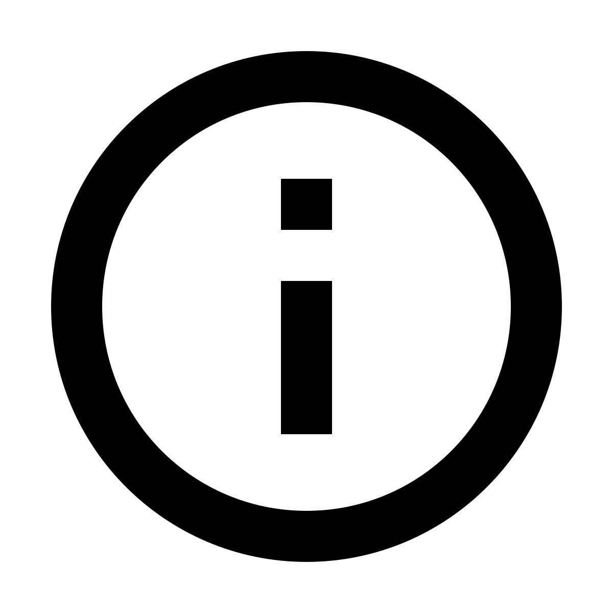 material outlined style info icon