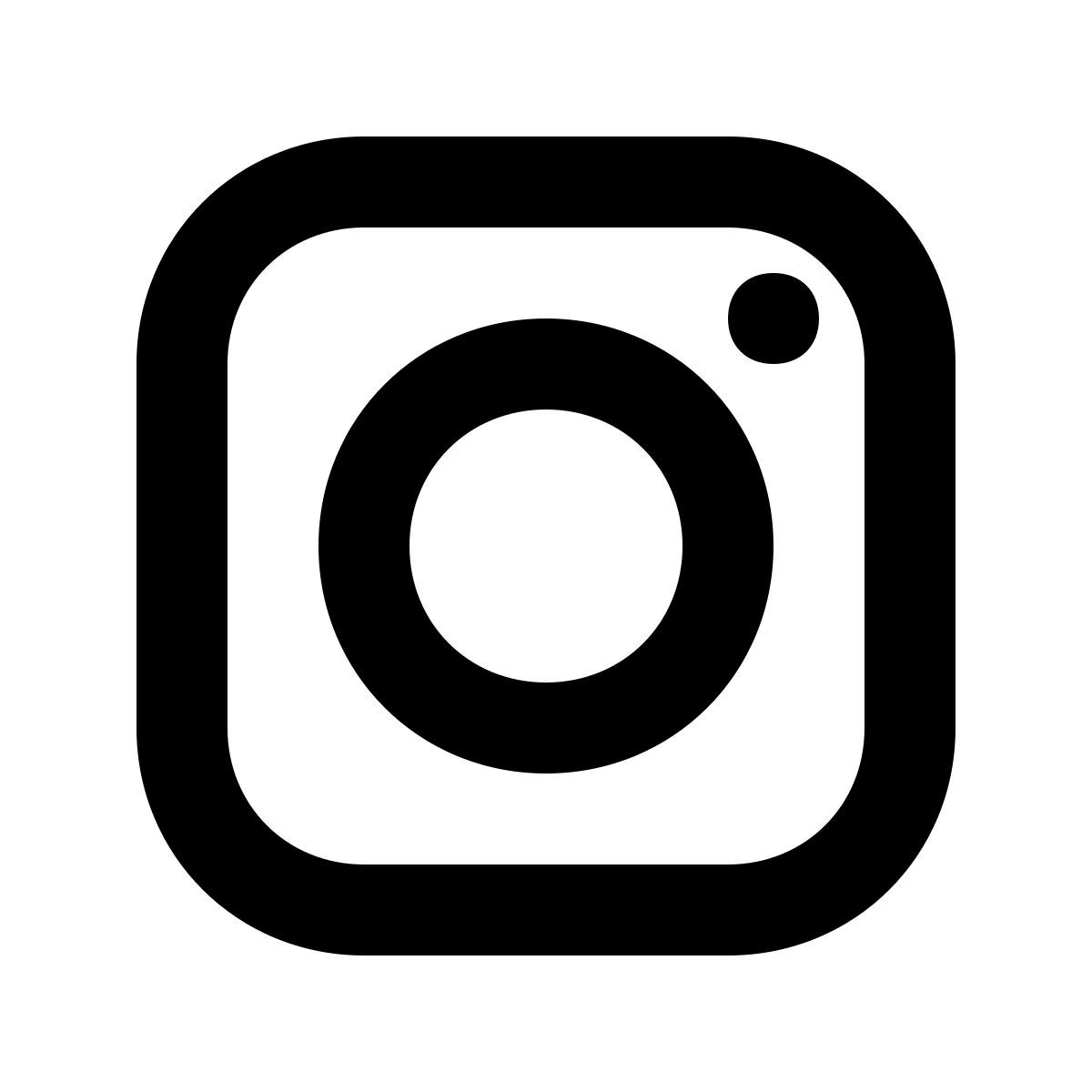 material outlined style instagram icon
