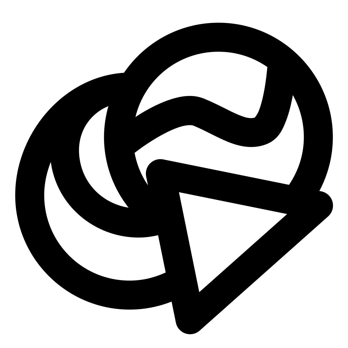 material outlined style internet download manager icon