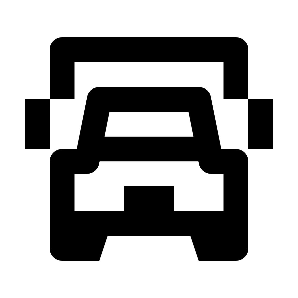 material outlined style poids lourd icon