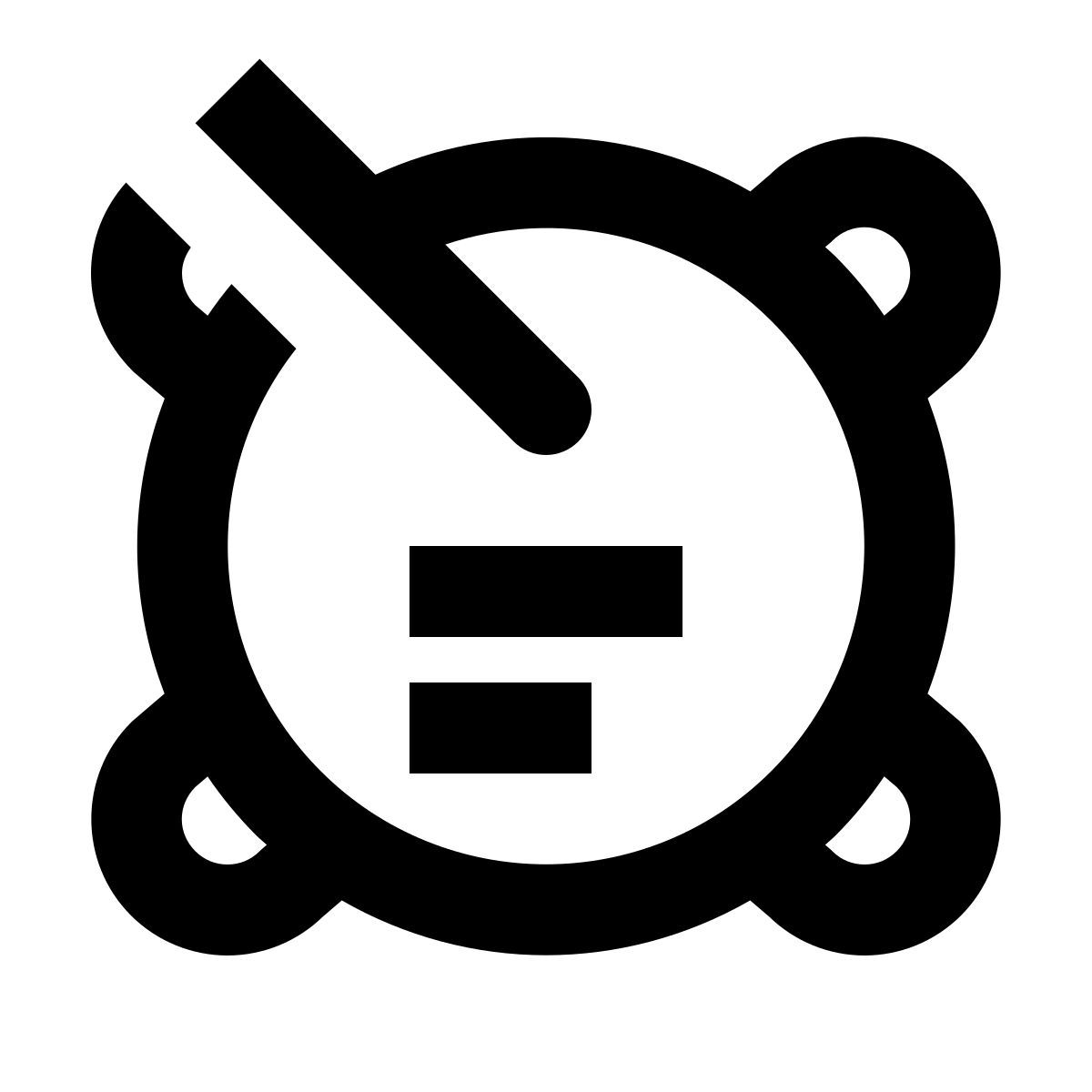 material outlined style iot 센서 icon