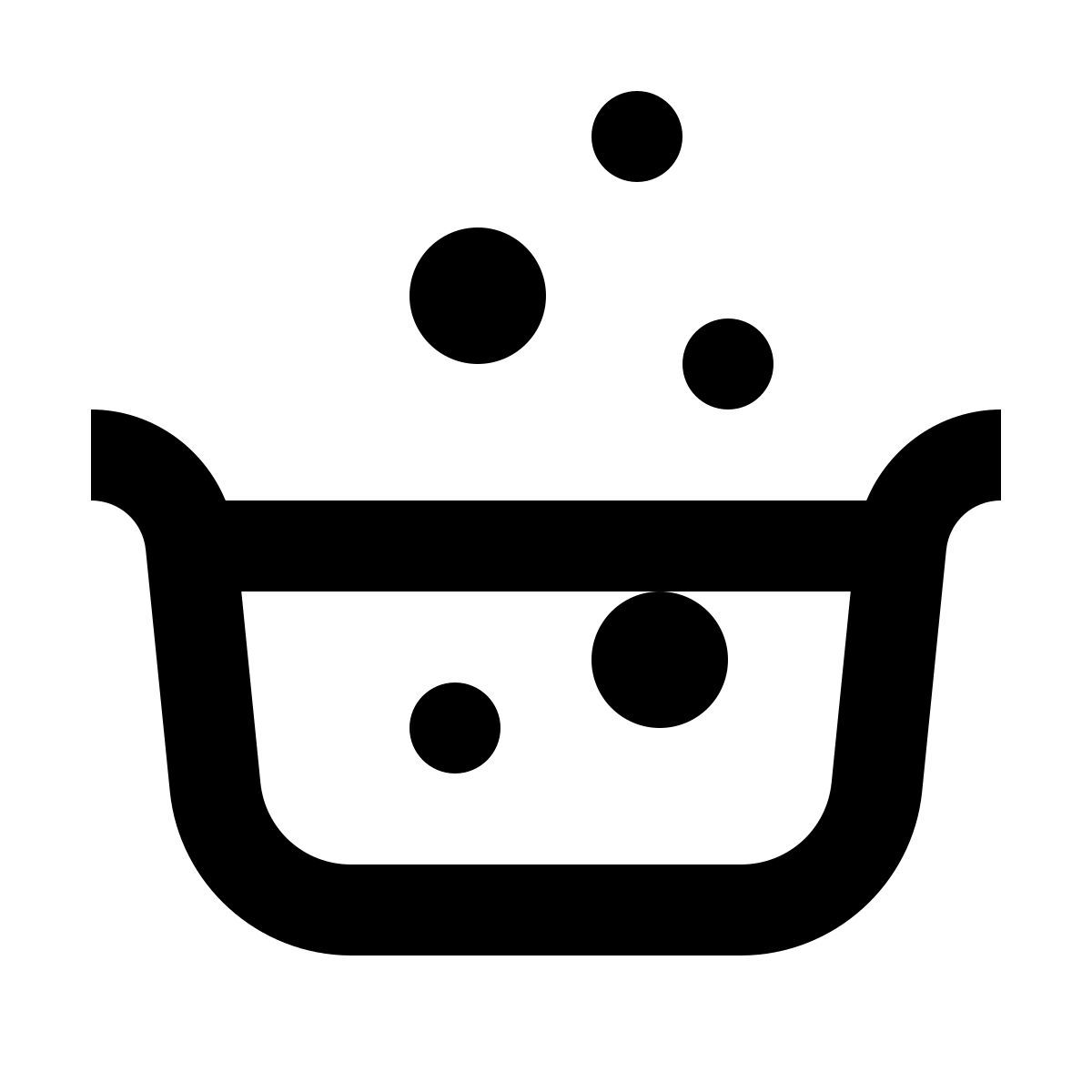 material outlined style 按摩浴缸 icon