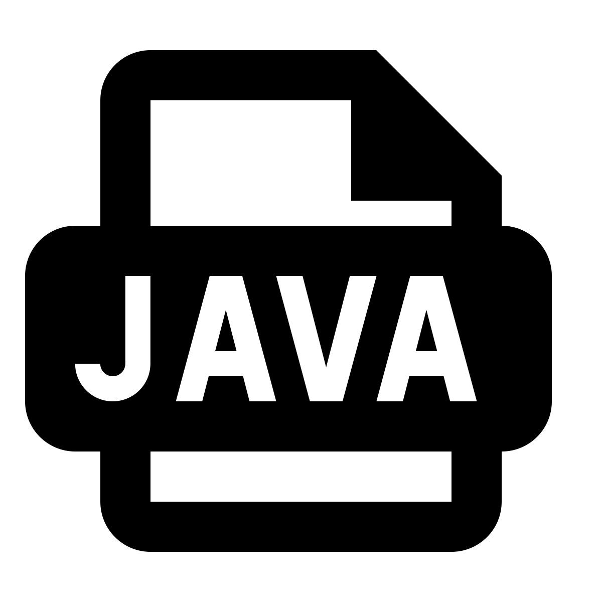 material outlined style java file icon