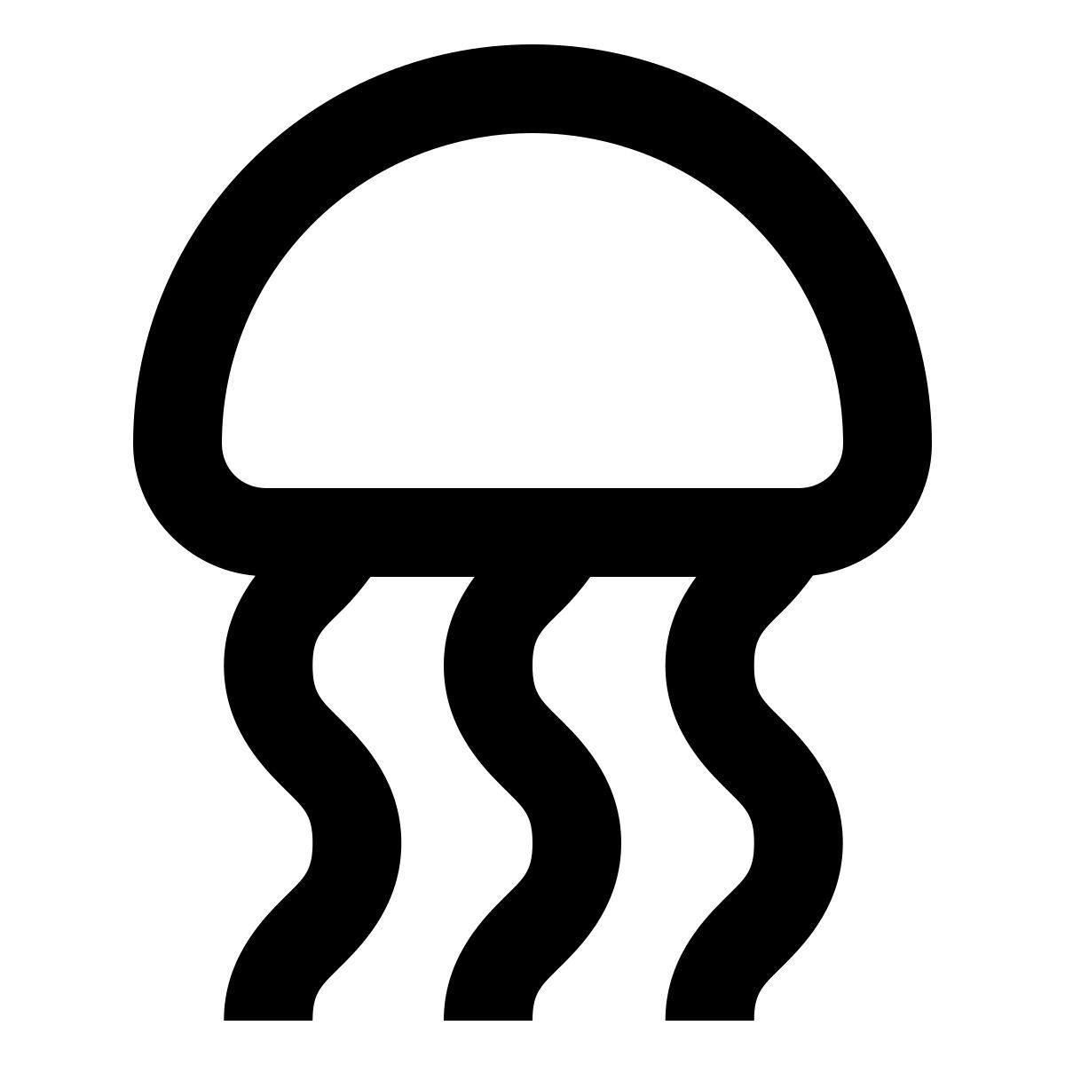 material outlined style qualle icon