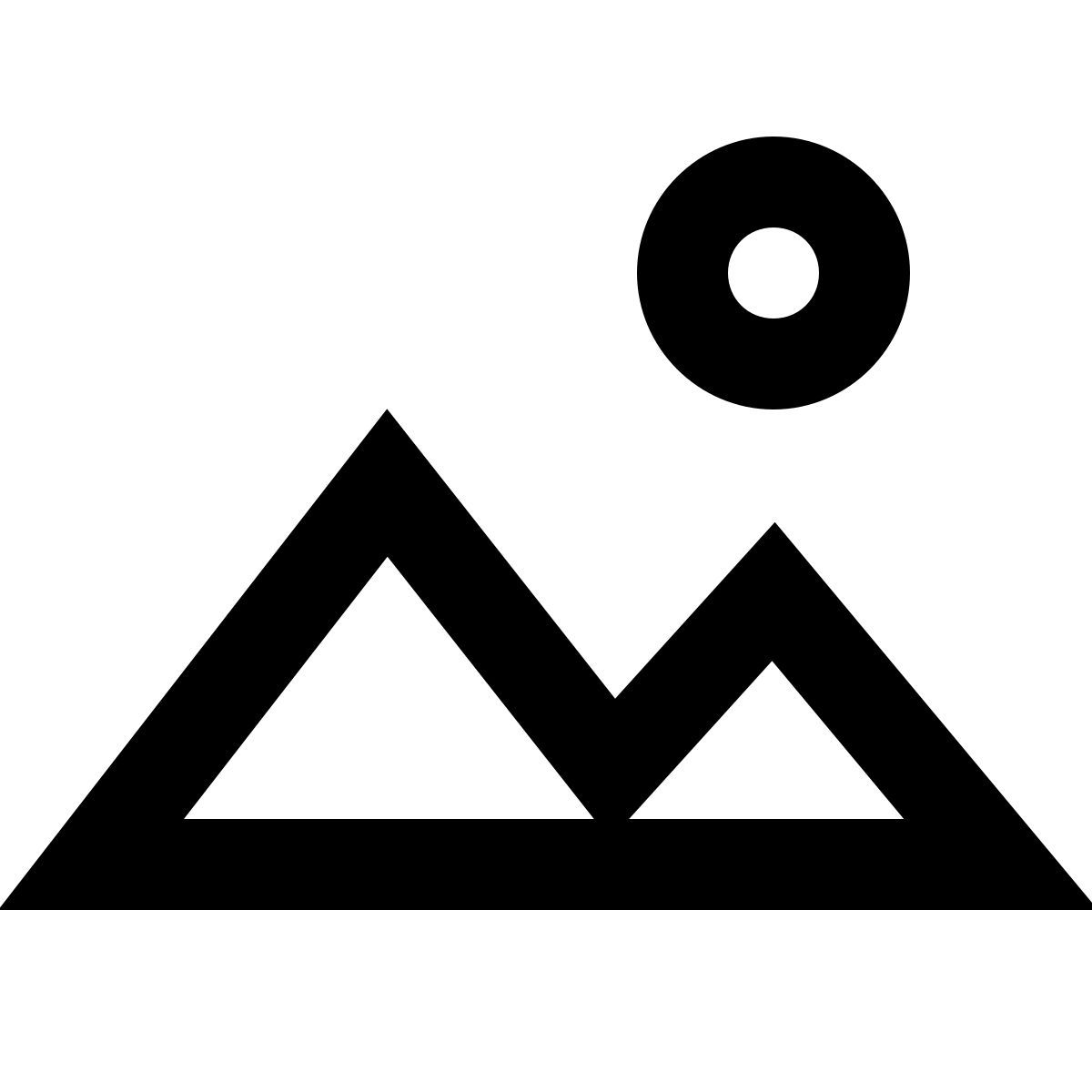 material outlined style paisaje icon