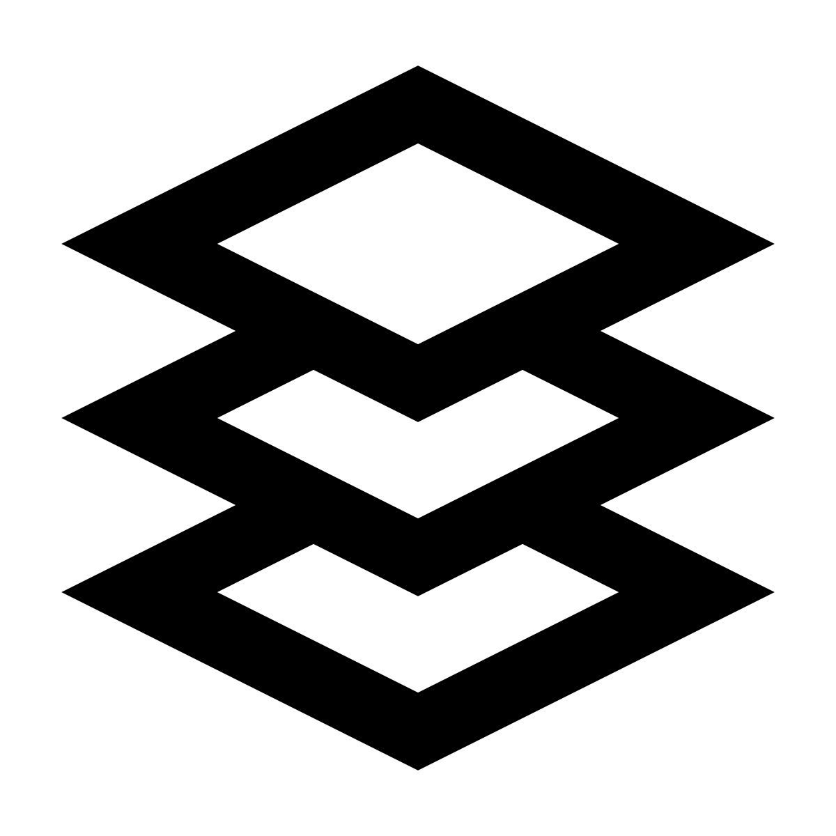 material outlined style layers icon