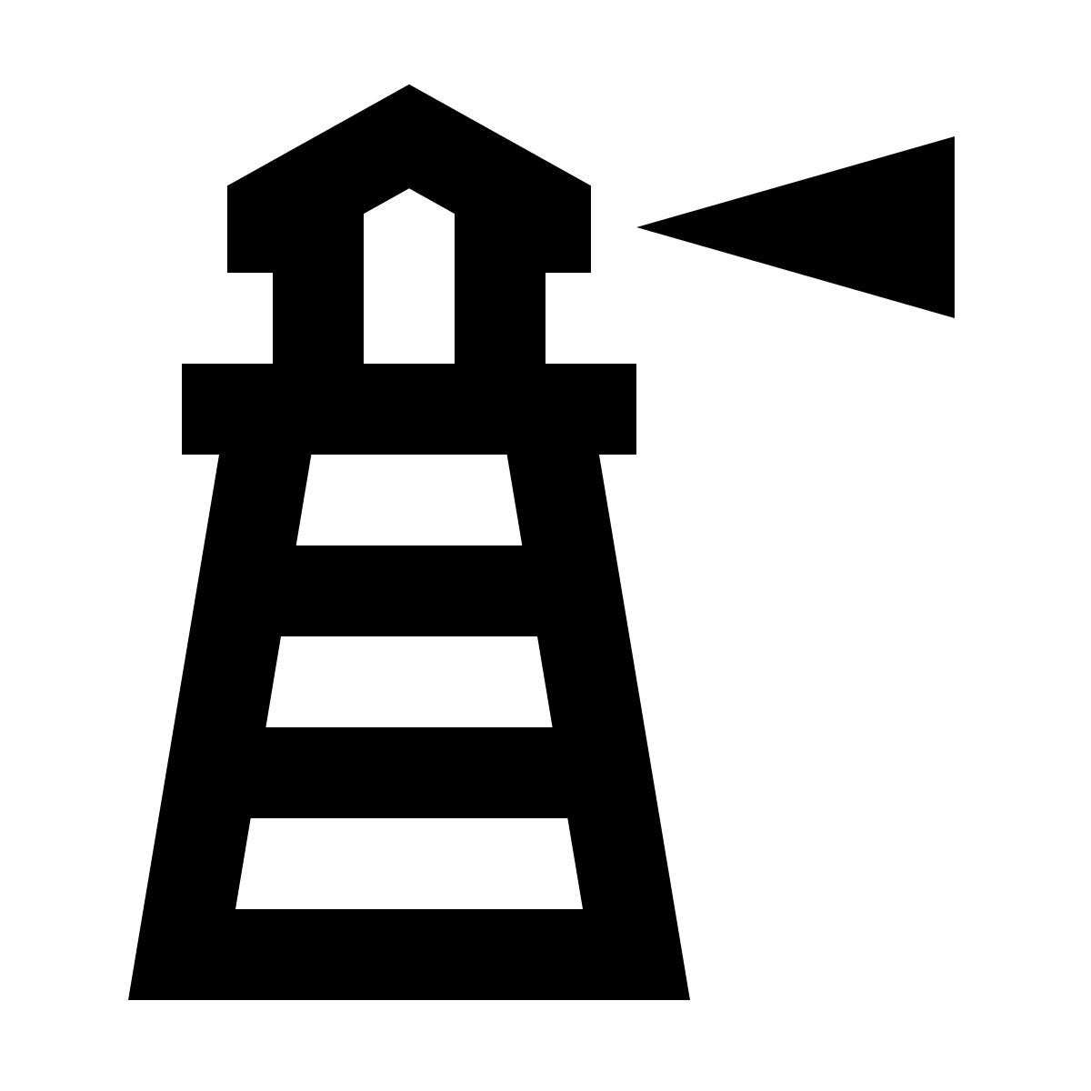 material outlined style leuchtturm icon