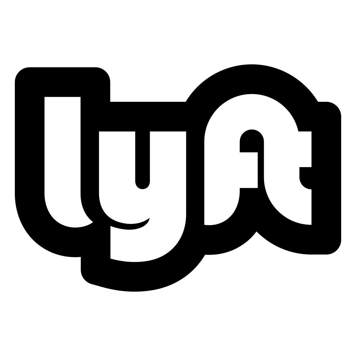 material outlined style lyft icon