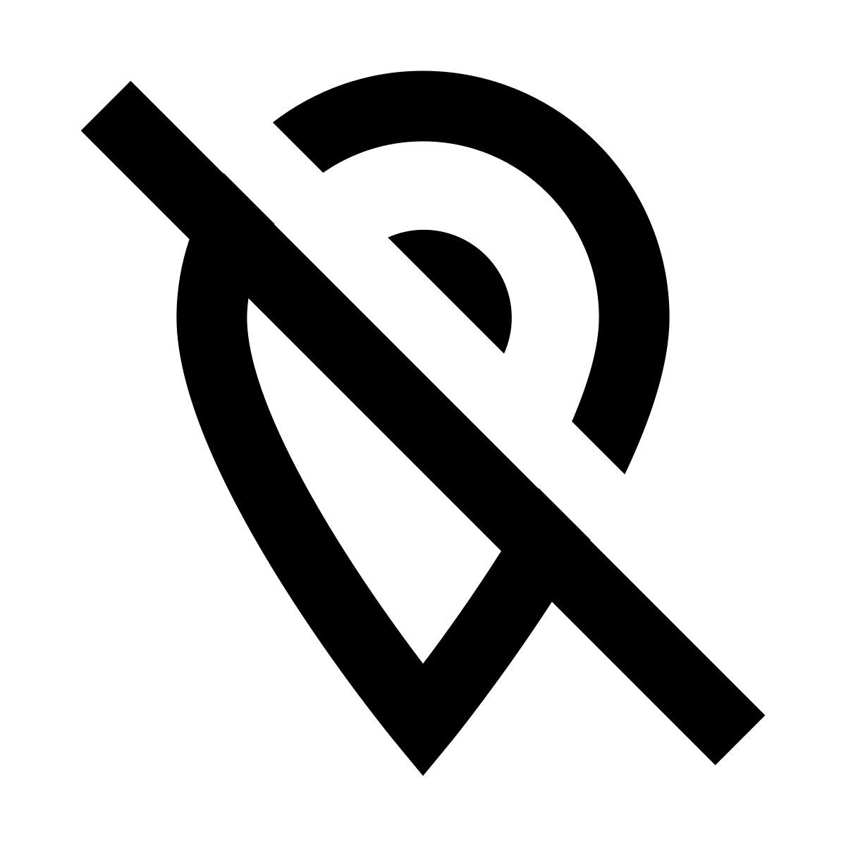 material outlined style marker aus icon