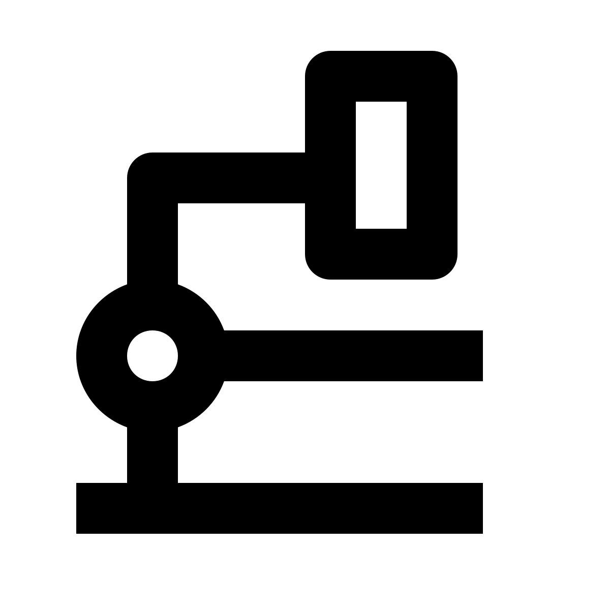 material outlined style laboratorio icon