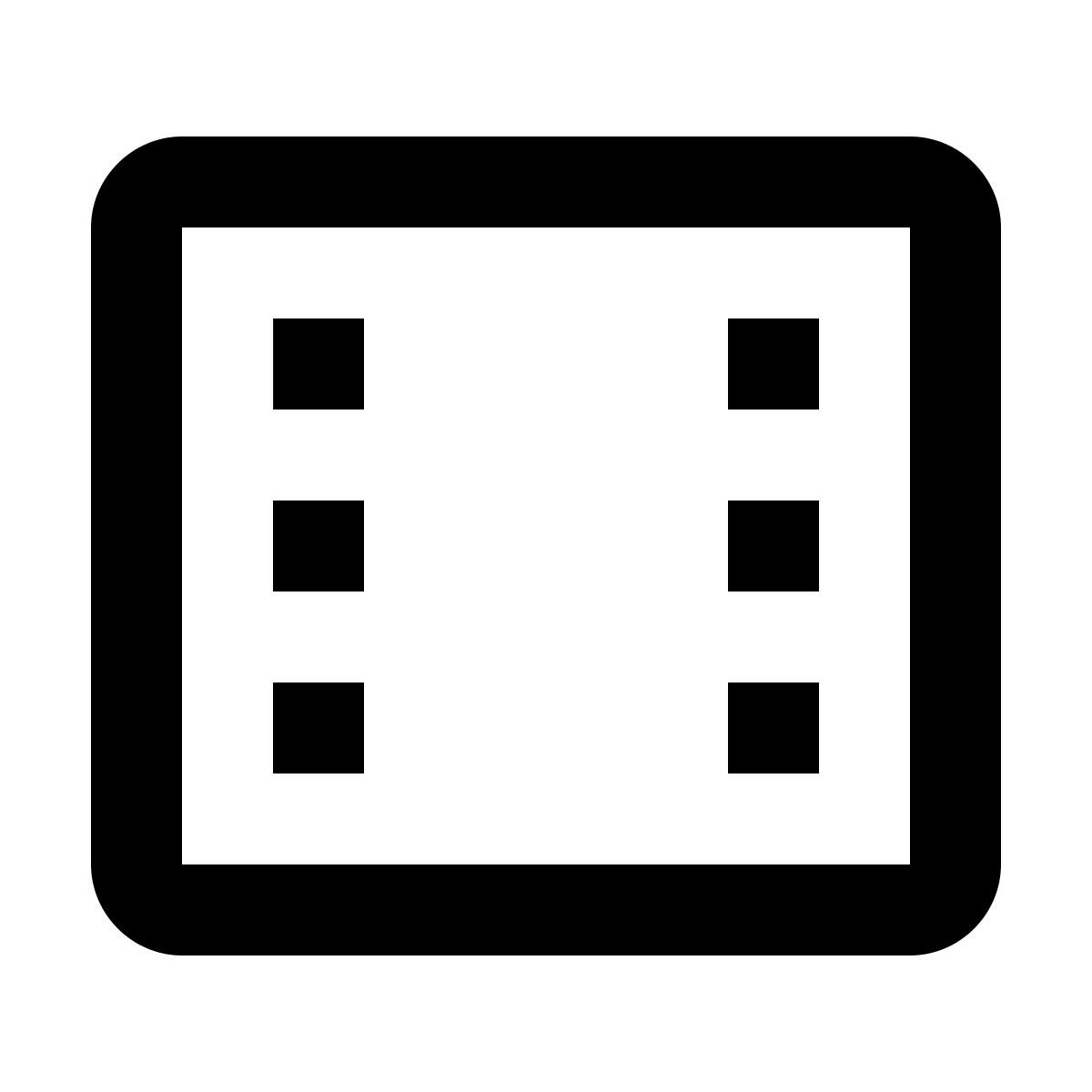 material outlined style film icon
