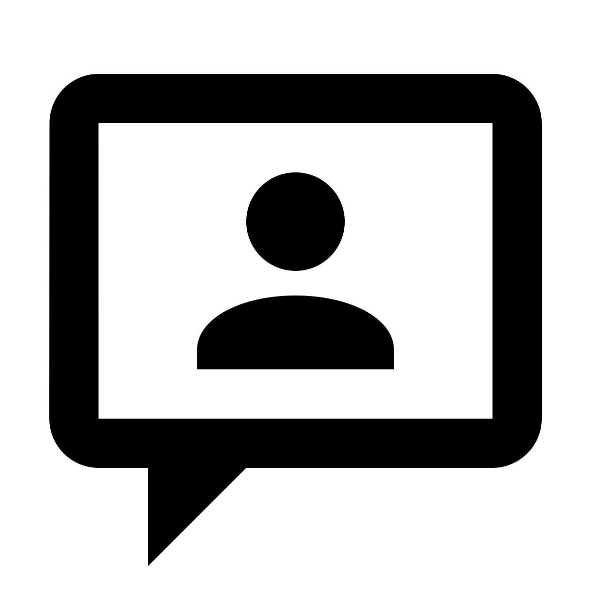 material outlined style 我的话题 icon