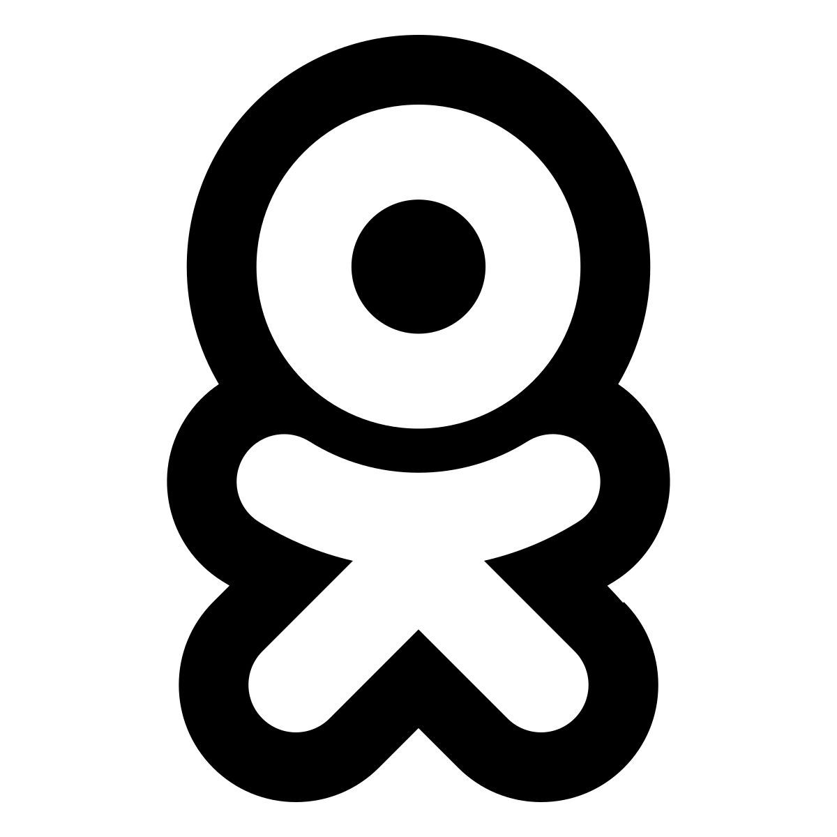 material outlined style odnoklassniki icon