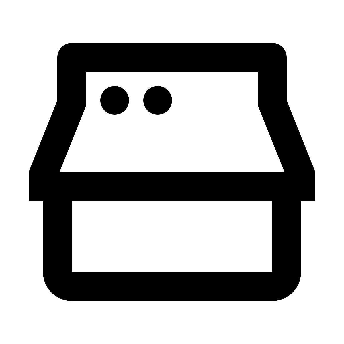 material outlined style negozio online icon