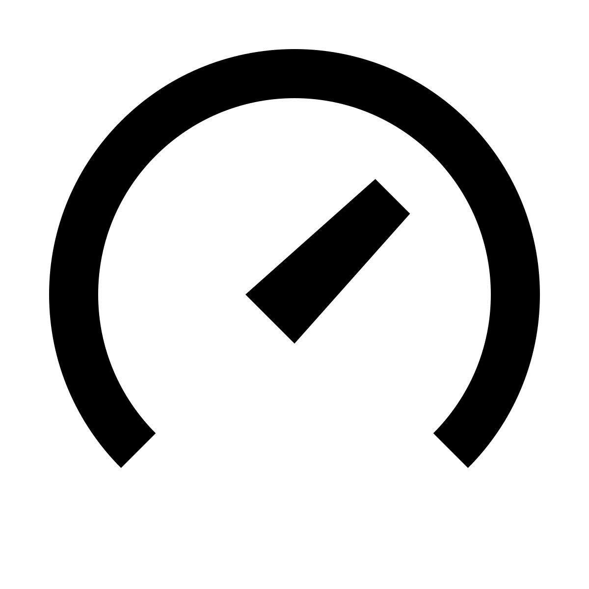 material outlined style test de vitesse ookla icon