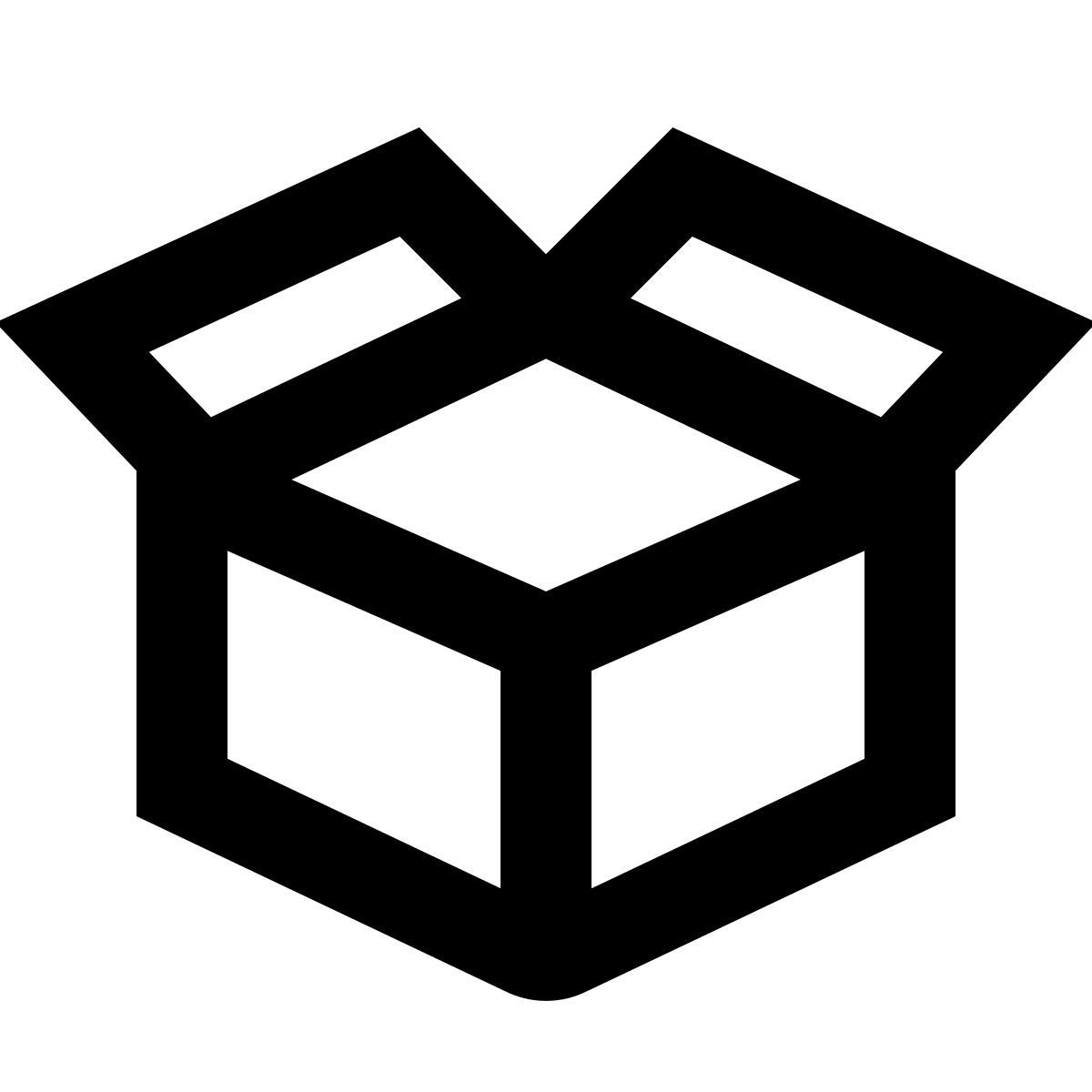 material outlined style pacchetto icon