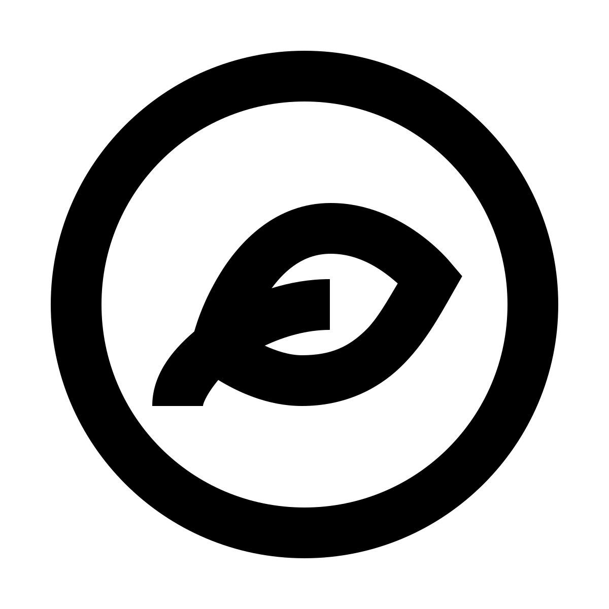 material outlined style orgánico icon