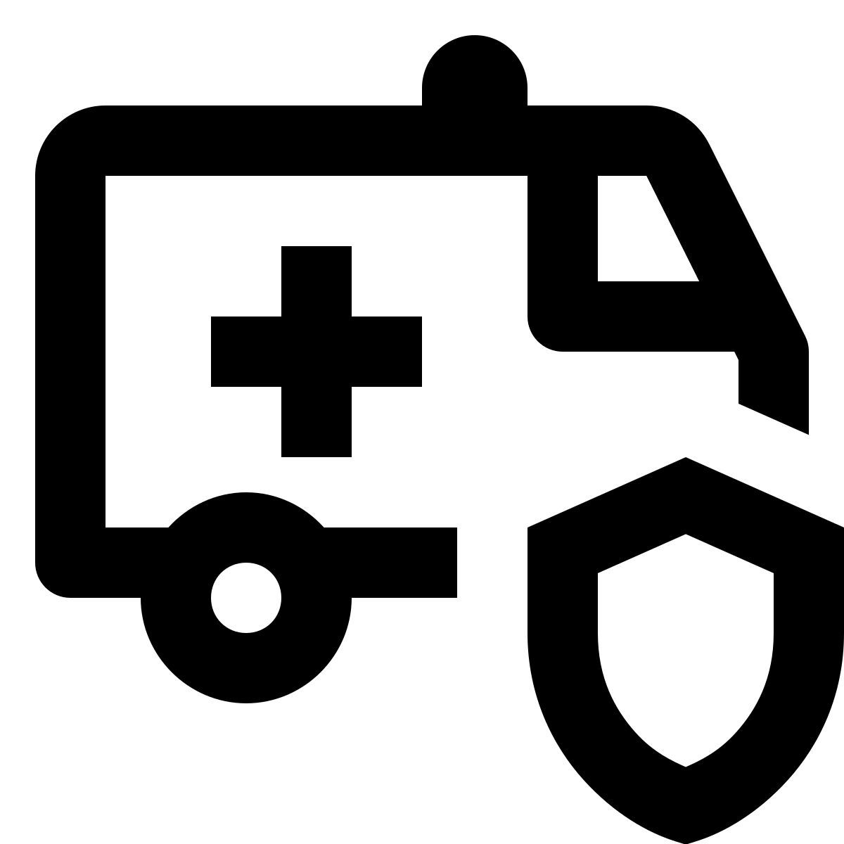 material outlined style outpatient insurance icon